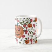Mikitiez halloween pompoen spooky oktober herfst r koffiemok (Voorkant rechts)