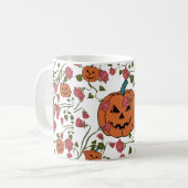 Mikitiez halloween pompoen spooky oktober herfst r koffiemok (Voorkant links)