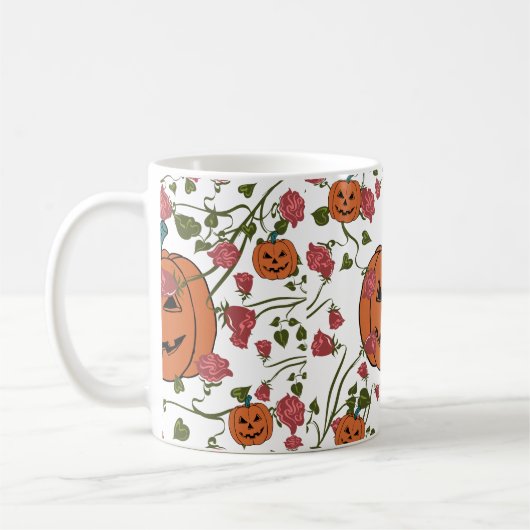 Mikitiez halloween pompoen spooky oktober herfst r koffiemok (Links)