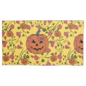 Mikitiez halloween pompoen spooky oktober herfst r kussensloop (Voorkant-Links)