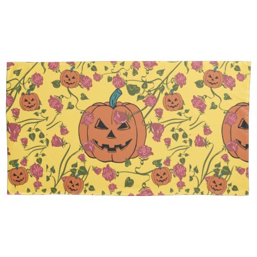 Mikitiez halloween pompoen spooky oktober herfst r kussensloop (Voorkant-Links)