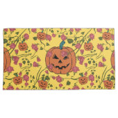 Mikitiez halloween pompoen spooky oktober herfst r kussensloop (Voorkant-Rechts)