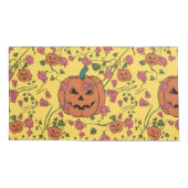 Mikitiez halloween pompoen spooky oktober herfst r kussensloop (Achterkant-Links)