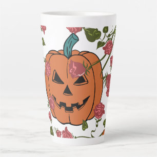 Mikitiez halloween pompoen spooky oktober herfst r latte mok