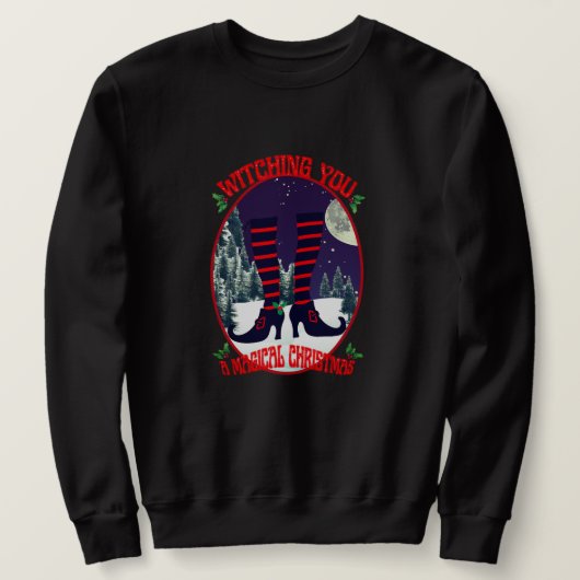 Mikitiez heks magische heilige kerstnacht kerstman trui (Design voorkant)