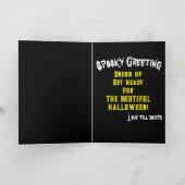 Mikitiez heks wizard halloween fullmoon folie wenskaart (Binnenlaag)