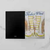 Mikitiez heks wizard halloween fullmoon folie wenskaart (Buiten Laag)