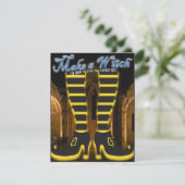 Mikitiez heks wizard halloween fullmoon kaart (Staand voorkant)