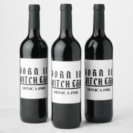 Mikitiez heksentijdperk halloween spooky hocus poc wijn etiket