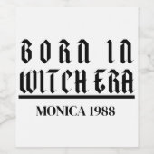 Mikitiez heksentijdperk halloween spooky hocus poc wijn etiket (Enkel label)