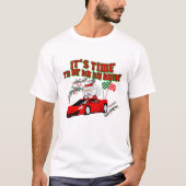 Mikitiez ho ho ho santaclaus slee naar huis t-shirt (Voorkant)
