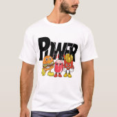 Mikitiez humberger franchfries power paar t-shirt (Voorkant)