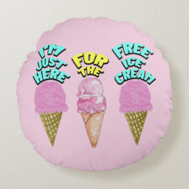 Mikitiez icecream-partij, favoriete zomer rond kussen