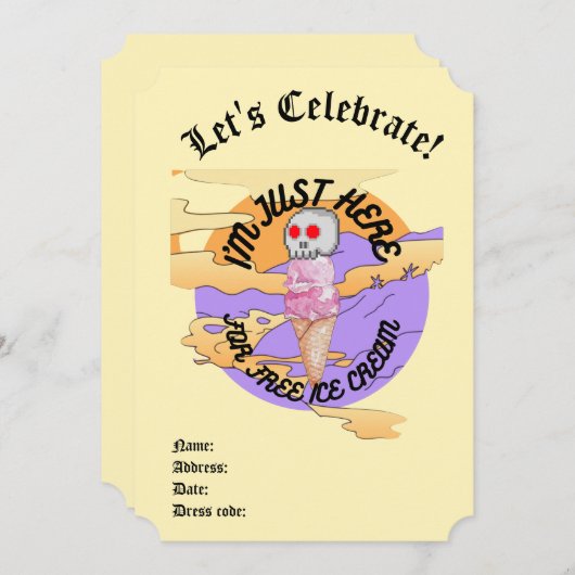 Mikitiez icecream partij Mok specialiteit Kaart (Voorkant / Achterkant)