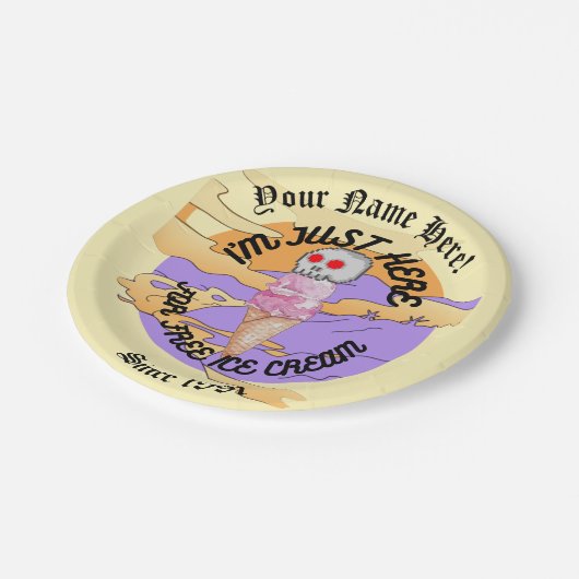 Mikitiez icecream partij Mok specialiteit Papieren Bordje (Gekanteld)