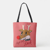 Mikitiez jinglebellrock punk gothmas reindeer tote bag (Achterkant)