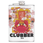 Mikitiez kanker plambeach zeemeermin picknick disc heupfles (Voorkant)