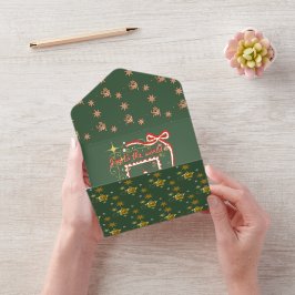Mikitiez Kerstmis engel cadeau ster All In One Uitnodiging