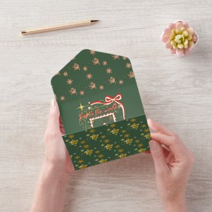 Mikitiez Kerstmis engel cadeau ster All In One Uitnodiging