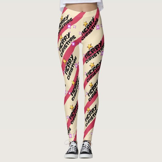 Mikitiez Kerstspel  vader elf santaclaus Leggings (Voorkant)