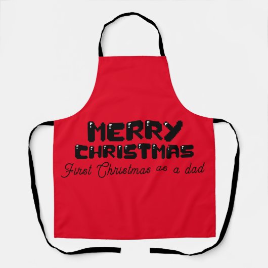 Mikitiez Kerstspel vader elf santaclaus Schort (Voorkant)