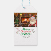 Mikitiez klassiek wit kerst licht jollyholly cadeaulabel (Achterkant)