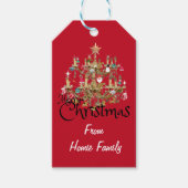 Mikitiez klassiek wit kerst licht jollyholly cadeaulabel (Voorkant)