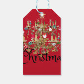 Mikitiez klassiek wit kerst licht jollyholly cadeaulabel (Achterkant)