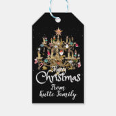 Mikitiez klassiek wit kerst licht jollyholly cadeaulabel (Voorkant)