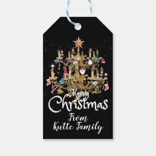 Mikitiez klassiek wit kerst licht jollyholly cadeaulabel (Achterkant)