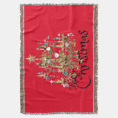 Mikitiez klassiek wit kerst licht jollyholly deken (Voorkant Verticaal)