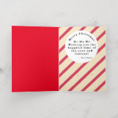 Mikitiez klassiek wit kerst licht jollyholly folie wenskaart (Binnenlaag)