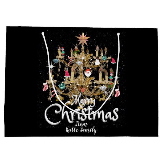 Mikitiez klassiek wit kerst licht jollyholly groot cadeauzakje (Achterkant)