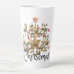 Mikitiez klassiek wit kerst licht jollyholly latte mok