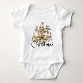 Mikitiez klassiek wit kerst licht jollyholly romper (Voorkant)