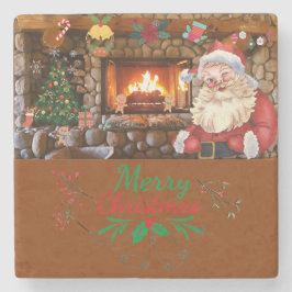 Mikitiez klassiek wit kerst licht jollyholly stenen onderzetter