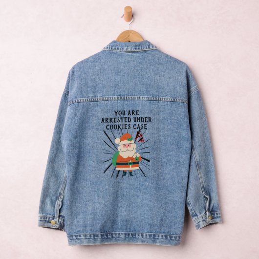Mikitiez koekjes santaclaus kerst nieuwjaar denim jacket (Hangar)