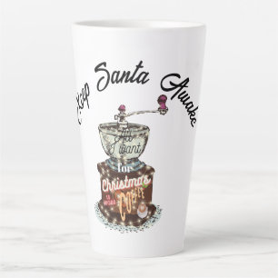 Mikitiez koffie kerst citaat schattige cafeïne latte mok