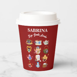 Mikitiez koffie kerst citaat schattige cafeïne papieren bekers