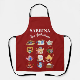 Mikitiez koffie kerst citaat schattige cafeïne schort