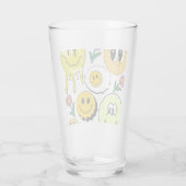 Mikitiez kussen smileyface geel tuin glas (Achterkant)