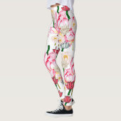 Mikitiez lotus roos flower tuin leggings (Links)