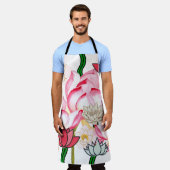 Mikitiez lotus roos flower tuin schort (Gedragen)