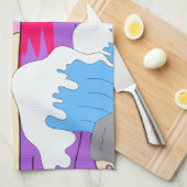 Mikitiez miami meow sunset theedoek (Quarter Fold)