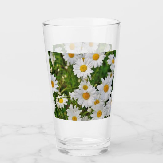 Mikitiez mini wit madeliefje wilde bloem glas (Voorkant)