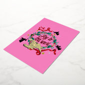 Mikitiez noel gothic moody christmas angle sing folie feestdagenkaart (Gedraaid)