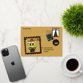 Mikitiez northpole expressmail stamp collection folie feestdagenkaart