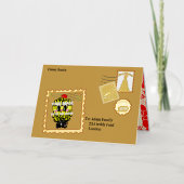 Mikitiez northpole expressmail stamp collection folie feestdagenkaart (Voorkant)