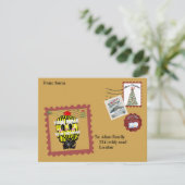 Mikitiez northpole expressmail stamp collection kaart (Staand voorkant)