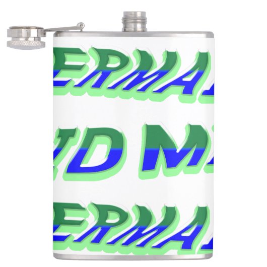 Mikitiez oceaanzeemeermin venus zee blauw heupfles (Geopend)